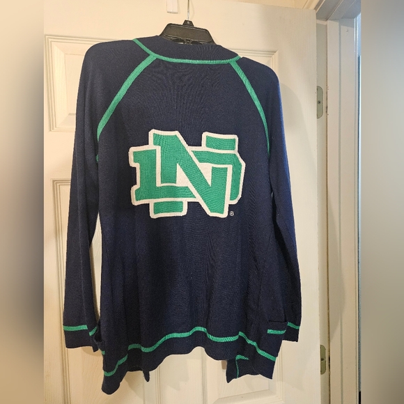 Emerson Street Notre Dame Open Front Cardigan Sweater - Picture 1 of 7